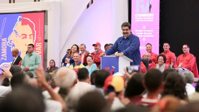Nicolás Maduro, durante una sesión plenaria del PSUV.