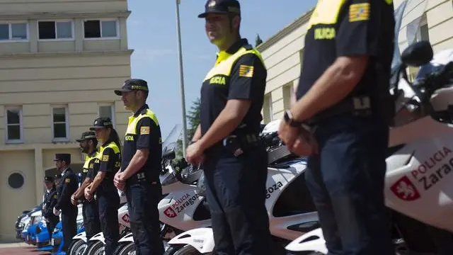 La Policía Local de Zaragoza, en la celebración del día de su patrona.