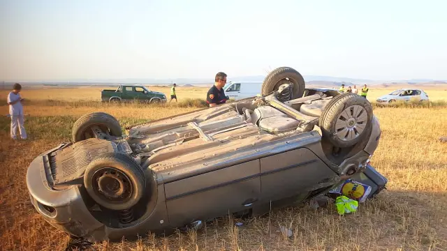 Una fallecida en la A-1307 en Belchite eleva a 5 las muertes en las carreteras aragonesas en agosto