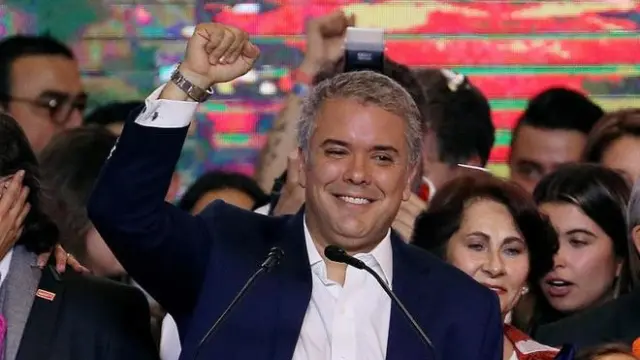El recién elegido presidente de Colombia, Iván Duque.