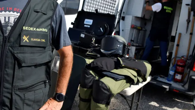 Dispositivo de seguridad desplegado por la Guardia Civil en Villaricos (Almería).