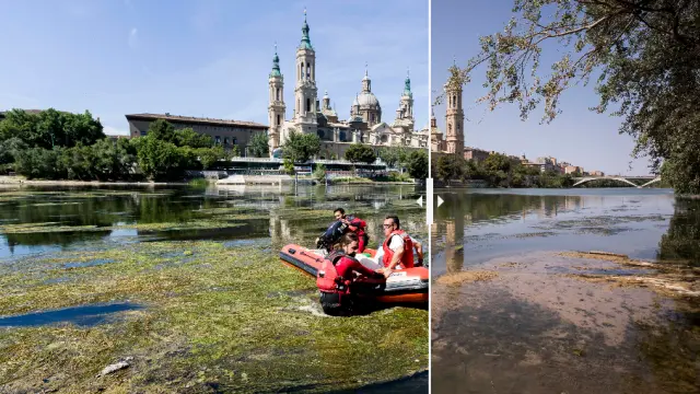 El Ebro, antes y después.