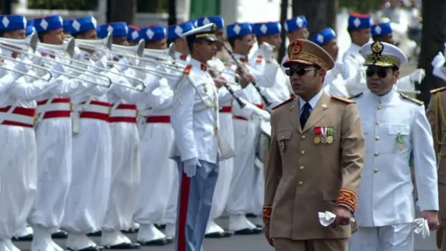 El rey Mohamed VI durante el 50 aniversario del Ejercito marroquí en 2008