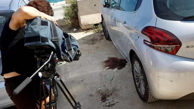 Una cámara graba el lugar del crimen en Alicante
