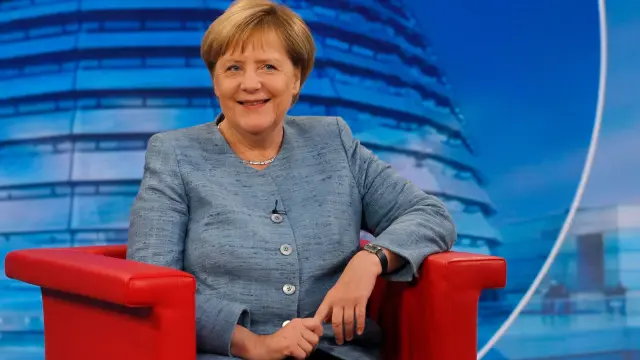 Merkel durante la entrevista concedida este fin de semana.