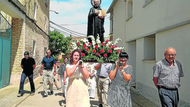 Procesión del santo en Cofita.