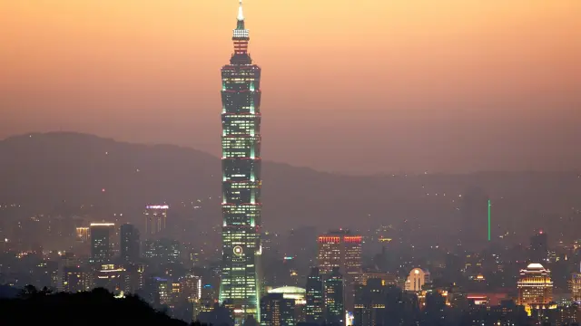 Vista de la ciudad de Taipei, en Taiwan.