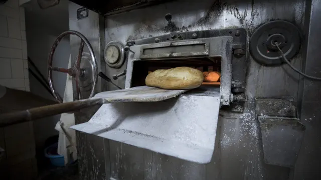 El horno de una panadería.