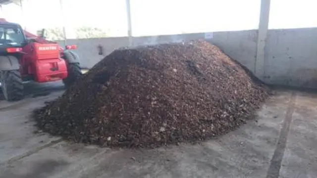 En la planta de Peñarroya de Tastavins ya se trabaja en la creación de compost.
