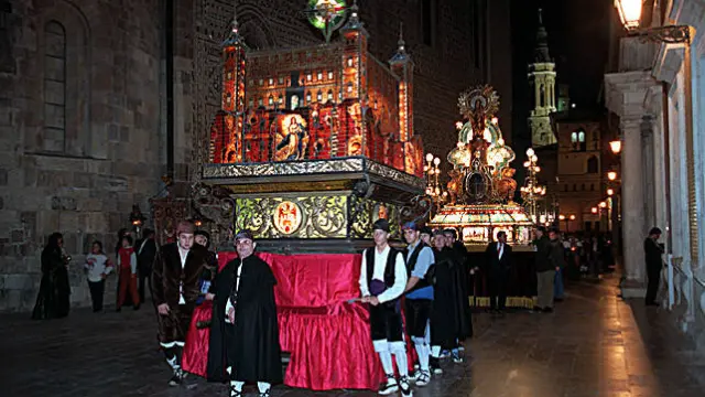 El Rosario de Cristal, uno de los actos más emblemáticos de las fiestas, fue uno de los muchos que no pudieron celebrarse en los Pilares de 1918.