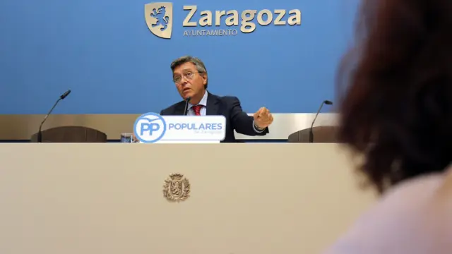 José Ignacio Senao, durante la rueda de prensa de este jueves.