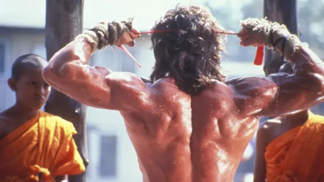 Stallone, en una escena de Rambo III.