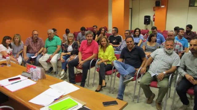 La Reunión ejecutiva del PSOE Teruel celebrada este lunes.