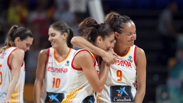 Jugadoras de la selección española de baloncesto femenino.