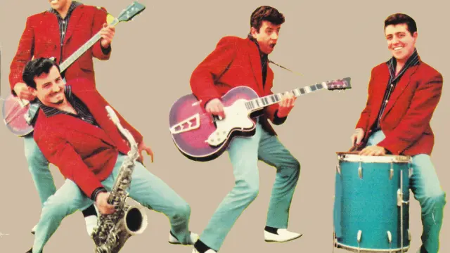 The Rocking Boys trasladaban su dinamismo juvenil y su adelantada vibración rocanrolera a las portadas de sus discos.