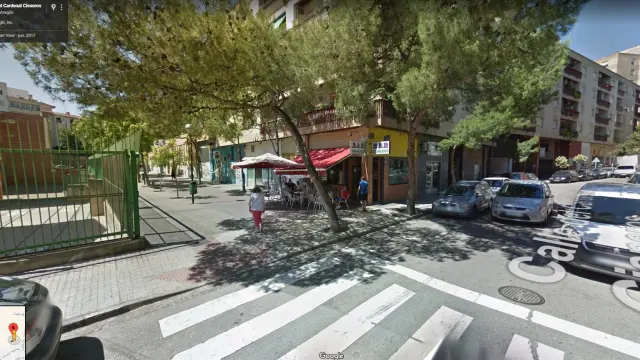 Una imagen de la calle donde se ha producido el accidente, en el barrio de Las Fuentes.