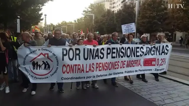 Los pensionistas aprovechan el Día Internacional de las Personas de Edad para manifestarse