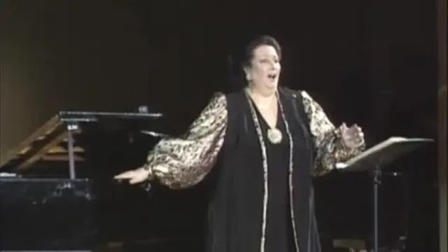 La cantante de ópera Montserrat Caballé