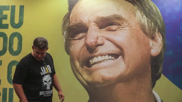 Propaganda electoral del candidato ultranacionalista Jair Bolsonaro en Brasil.