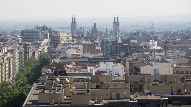 Una vista de Zaragoza.