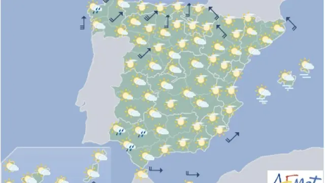 Imagen de la Agencia Estatal de Meteorología.