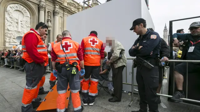 Los voluntarios de Cruz Roja han estado presentes en numerosos escenarios festivos.