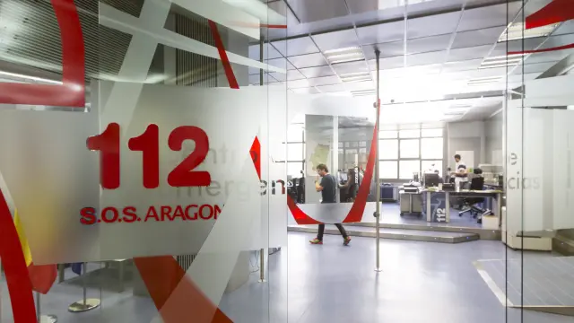 Sala central del 112 Aragón.