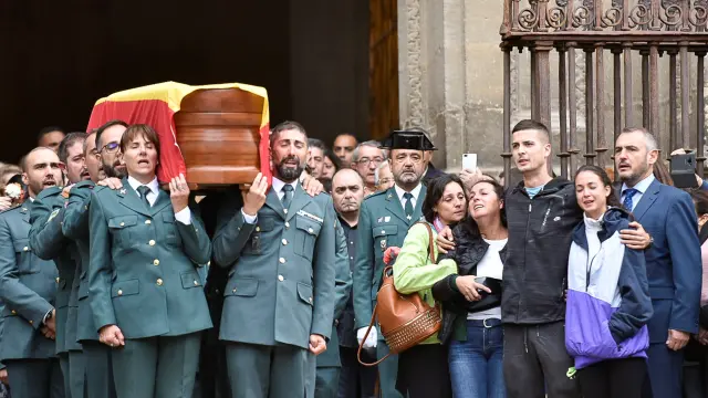 Funeral por el guardia civil asesinado, José Manuel Marcos.
