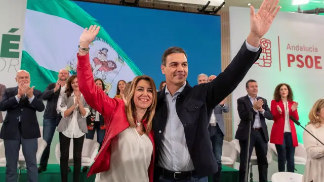 Susana Díaz, proclamada candidata a la reelección con el respaldo de Pedro Sánchez