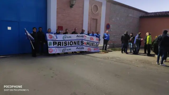 Huelga de funcionarios de prisiones en Aragón