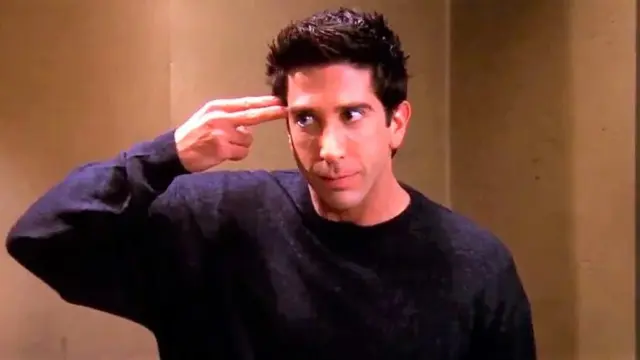 Ross, en la escena en que demuestra ser experto en unagi.