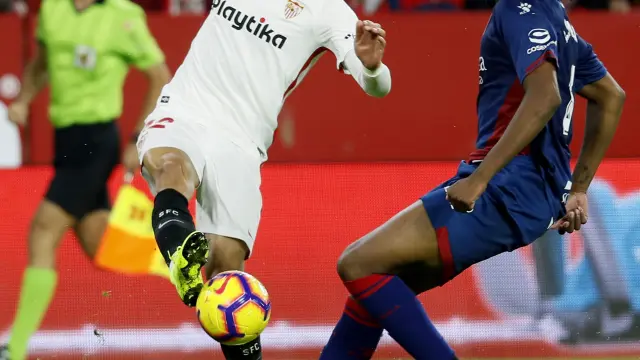 Las mejores imágenes del partido Sevilla - SD Huesca