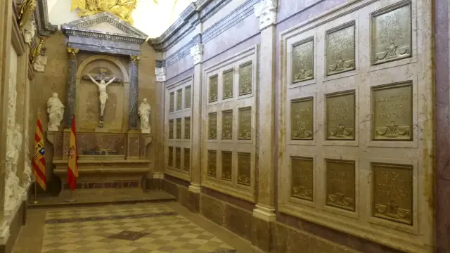 El panteón real del Monasterio de San Juan de la Peña.