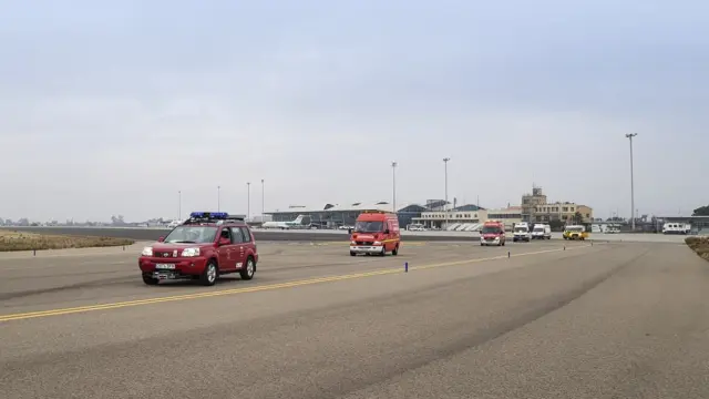 El aeropuerto de Zaragoza realiza un simulacro de emergencia aeronáutica