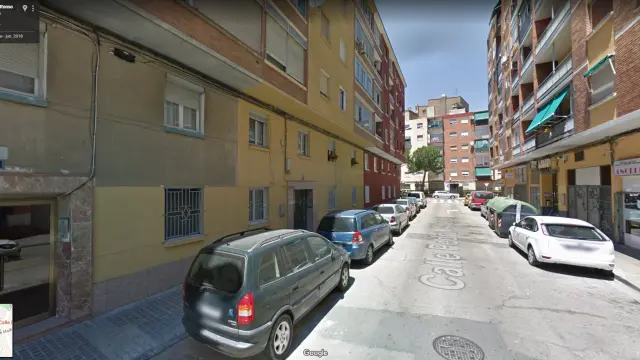 Una imagen de la calle de Pedro Alfonso, en el barrio de Las Delicias.