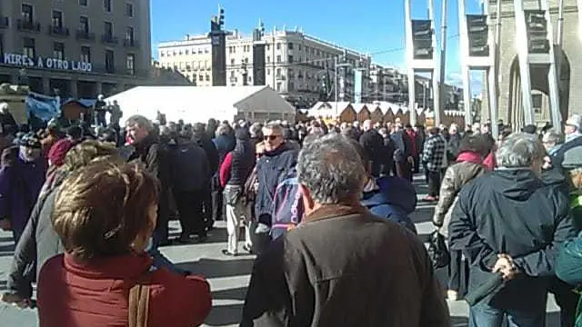 Protesta de la Coordinadora en defensa del sistema público de pensiones.
