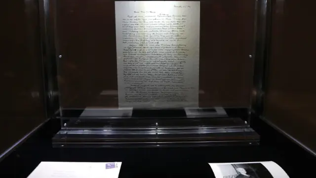 La carta manuscrita ha sido subastada en la casa Christie's.