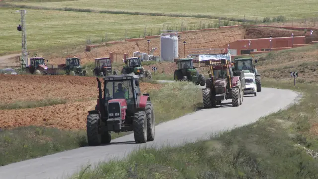 Decenas de tractores llegarán este miércoles en Zaragoza.
