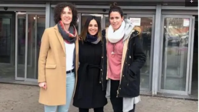 De izquierda a derecha: Elena Espiau, Yasmina Alcaraz y Paula Lema.