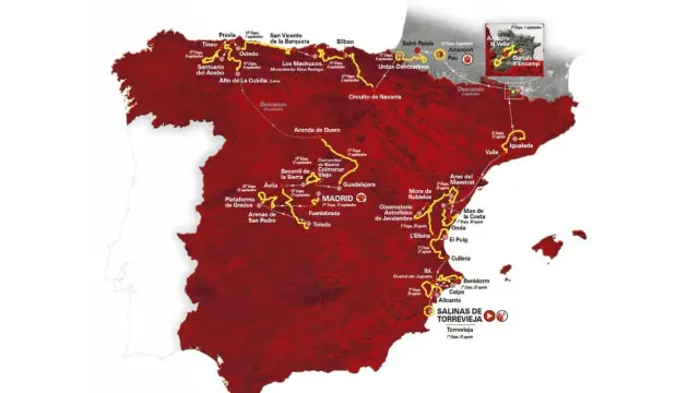Recorrido de la Vuelta 2019