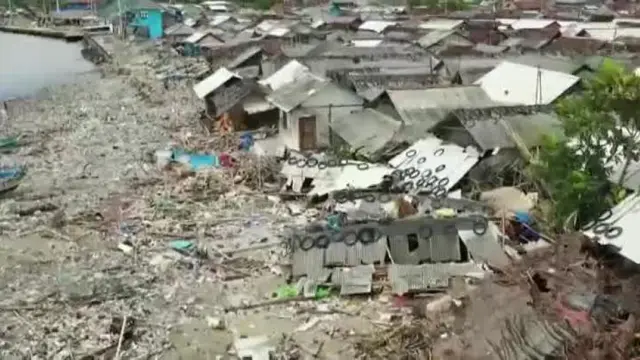 Imágenes aéreas muestran la horrible devastación de Indonesia tras el tsunami