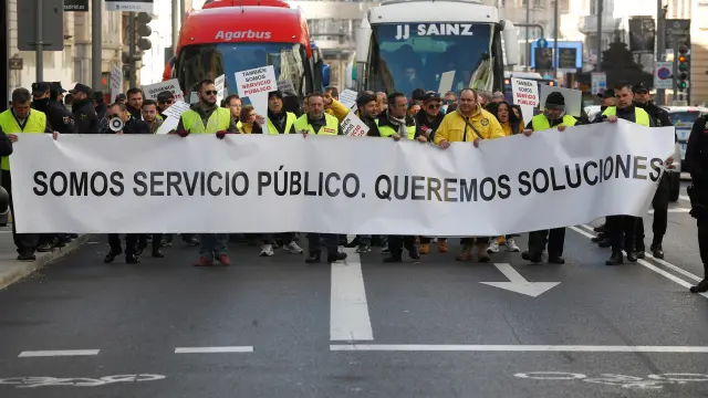 Protesta para denunciar las consecuencias negativas que sufren desde la implantación de Madrid Central.