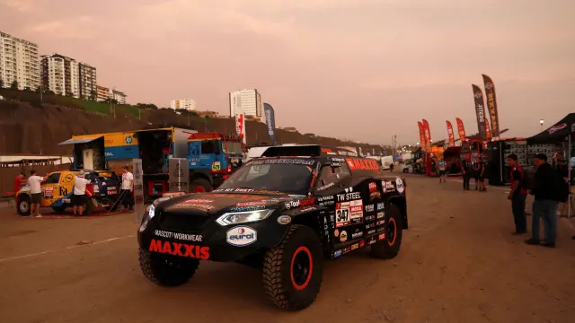 Imagen del Rally Dakar antes de su inicio.