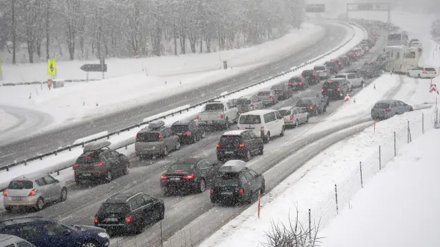 Carreteras afectadas por las nevadas en Salzburgo