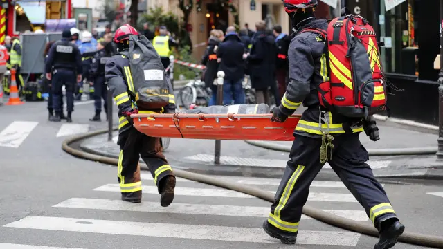 Explosión de gas en una panadería del centro de París.