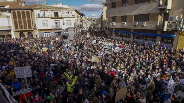 Manifestación en Andorra contra el cierre de la térmica