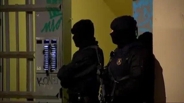 Operación antiyihadista de los Mossos en Barcelona.