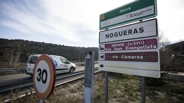 El pueblo de Nogueras en la Comarca del Jiloca.