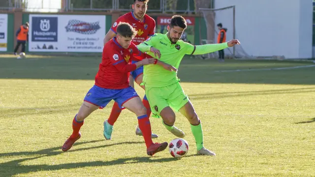 Imagen del último partido disputado en Pinilla entre el Teruel y el Atlético Levante