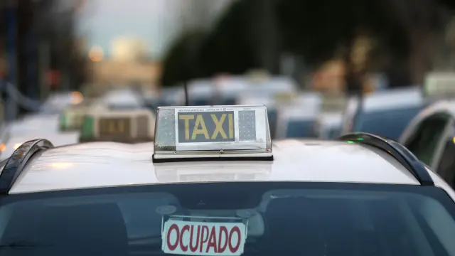 Huelga de taxis en Madrid